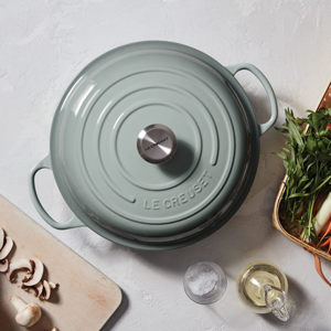 Le Creuset Signature Sea Salt Cast Iron Shallow Casserole 26cm